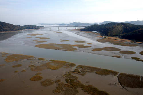 국립갯벌습지정원 조성 벌교읍 여자만갯벌. 제공=보성군