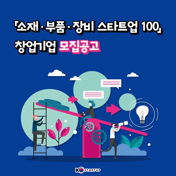 소부장 스타트업100 홍보 이미지.