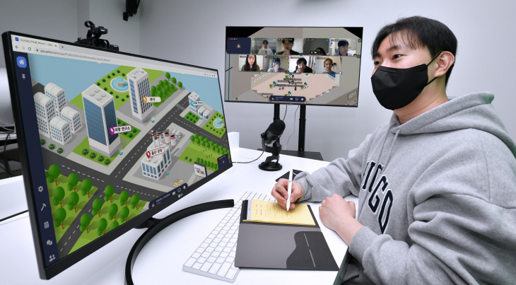 메타버스 활용 협업시뮬레이션 사진