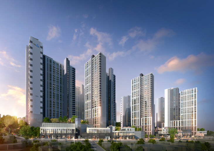 DL이앤씨 안양 어반포레 자연& e편한세상 투시도 (1)