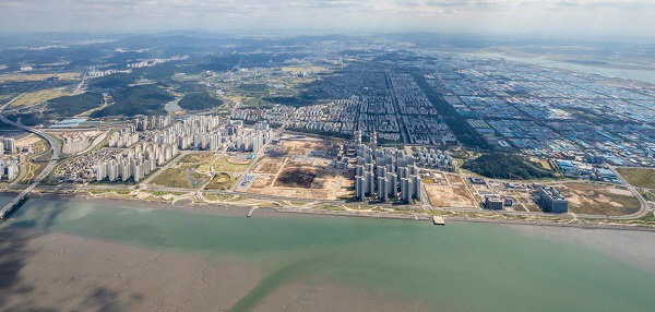 경기경제자유구역+시흥배곧지구+항공촬영사진