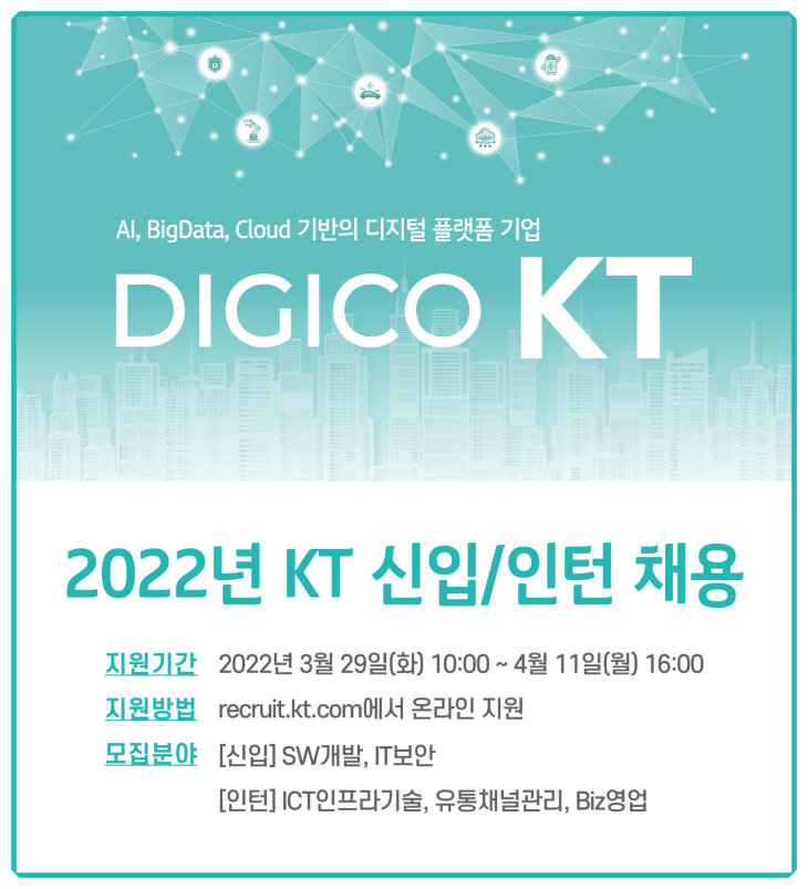 [참고이미지1]KT 2022년 채용 실시