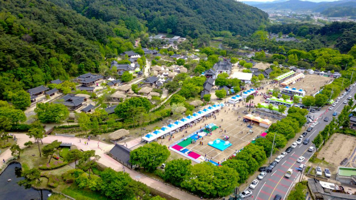 영주선비문화축제 기간 선비촌 전경