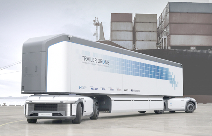상용차 부문 수상작 현대 트레일러 드론