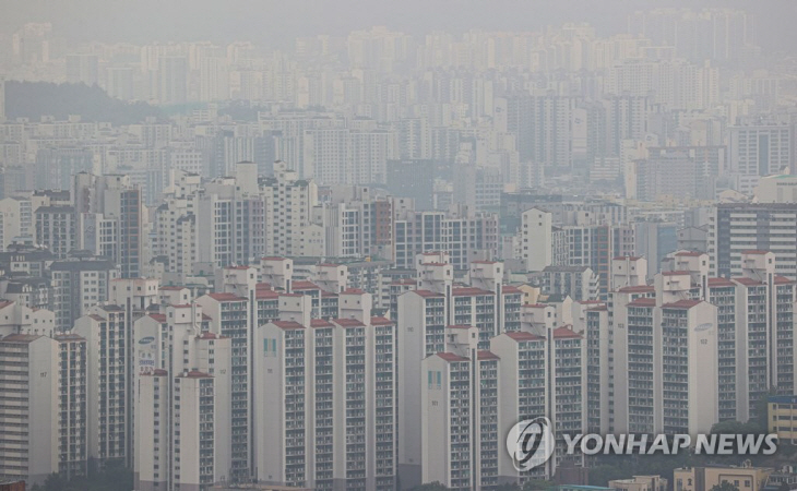 서울시내 아파트 모습