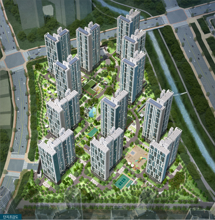 [관련사진] 양주옥정 A-4(1)블록 조감도