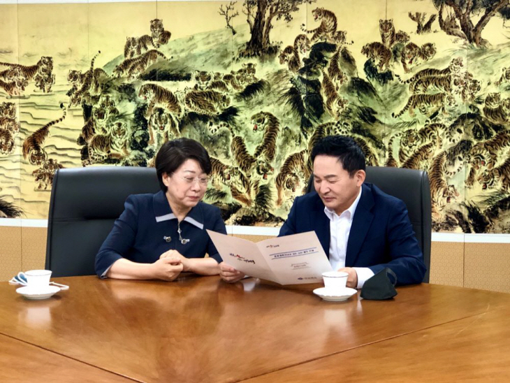 원희룡 국토부 장관 이달희 경제부지사 면담