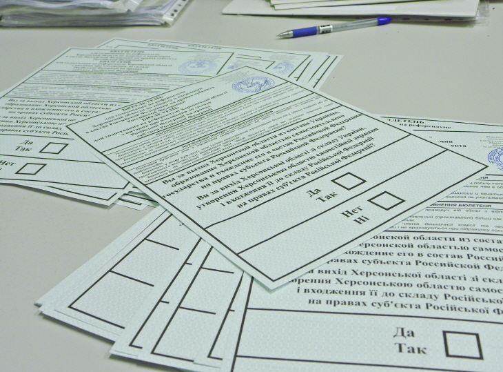 Ballots for Kherson Region referendum to join Russia