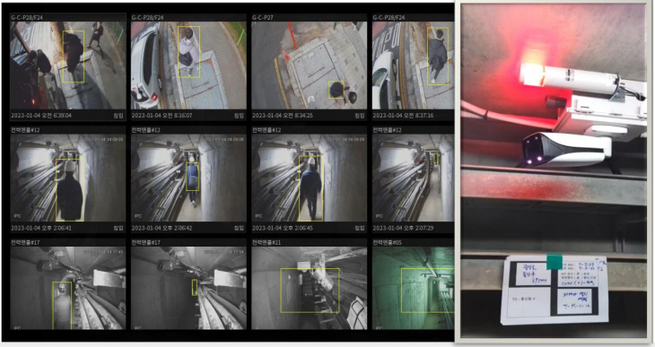 고양특례시 지능형CCTV 침입자 감지 및 경보작동