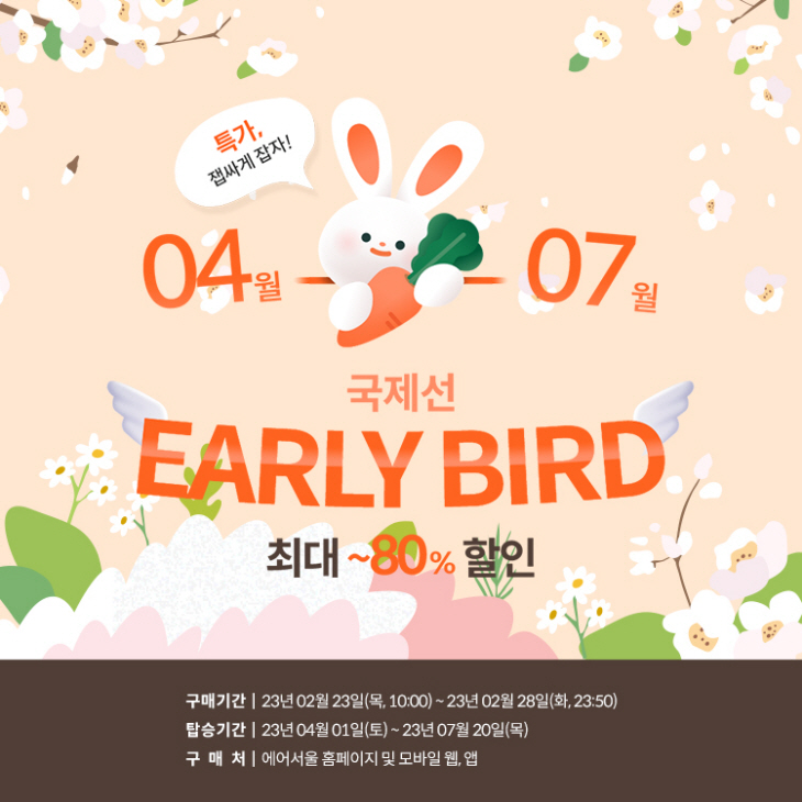 사진1. 에어서울 국제선 전 노선 얼리버드 이벤트 이미지