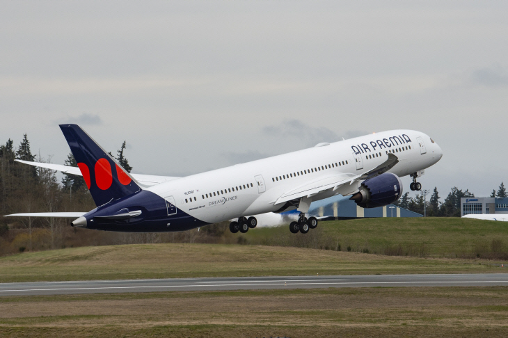 Air Premia 787-9 Delivery Flyaway