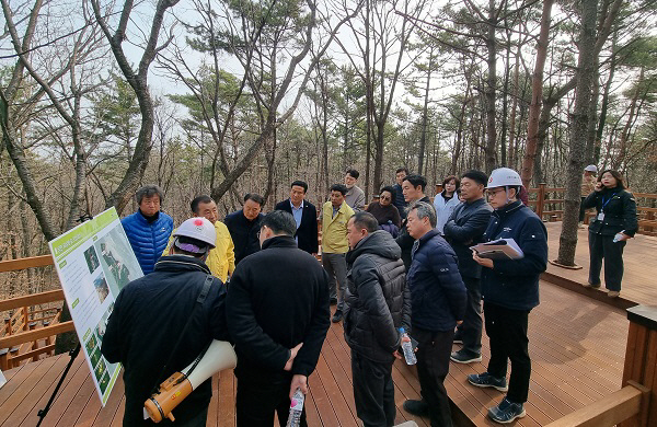 기장군의회, ‘장안 치유의 숲’ 조기 조성을 위한 현장점검