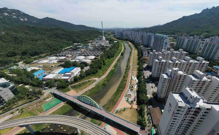 의정부시 하천 전경