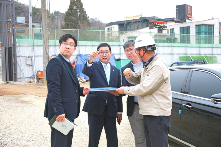 김홍종 의왕도시공사 사장 사업현장 방문
