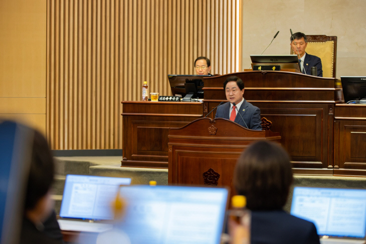 주광덕 남양주시장 제293회 남양주시의회 임시회 시정질문 답변