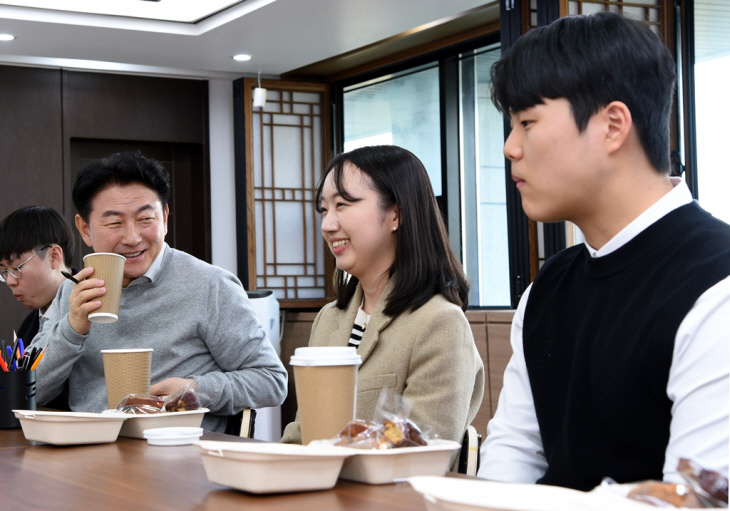 김동근 의정부시장 카페 무지개 직원 소통 진행