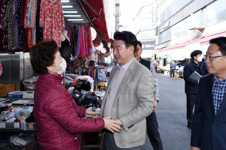 의정부시장 24일 의정부제일시장 가로환경 정비 로드체킹