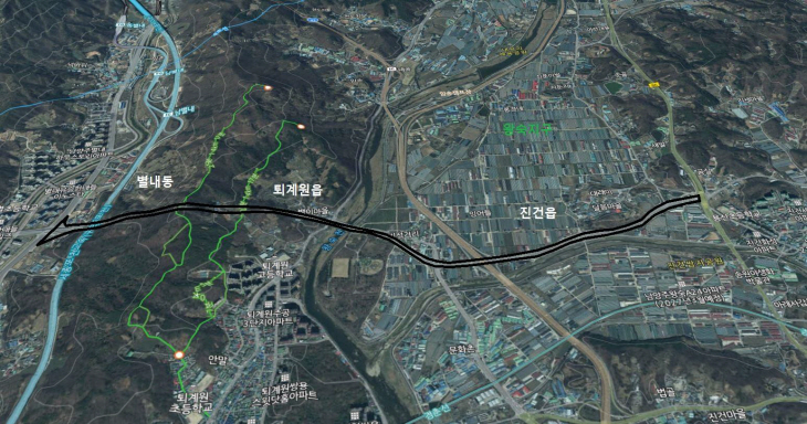 남양주시 별내터널 포함 4㎞ 구간