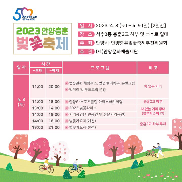 2023 안양충훈벚꽃축제