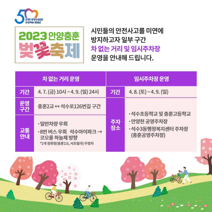 2023 안양충훈벚꽃축제