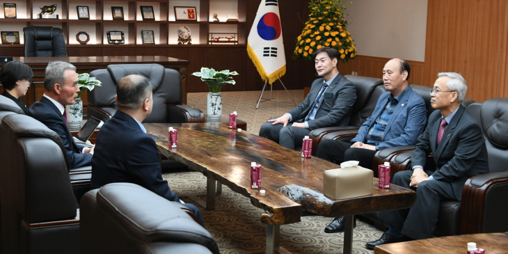 박형덕 동두천시장 11일 종단 대순진리회 여주본부 도장 방문