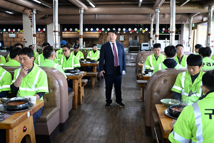 백경현 구리시장 19일 환경미화원과 조찬간담회 진행
