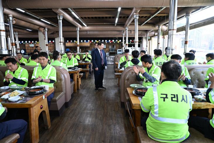 백경현 구리시장 19일 환경미화원과 조찬간담회 진행