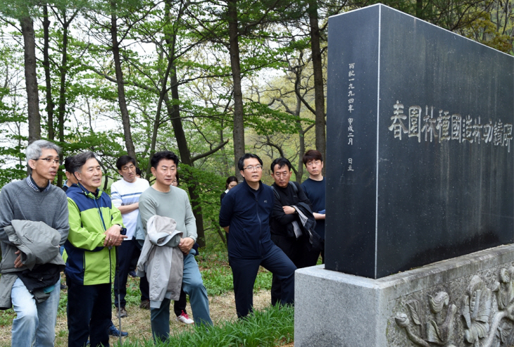 김동근 의정부시장 장성 편백나무숲-순천만국가정원 벤치마킹