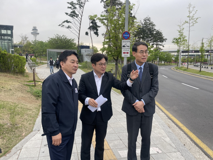 원희룡-김병수 20일 퇴근시간대 신규 버스노선 점검