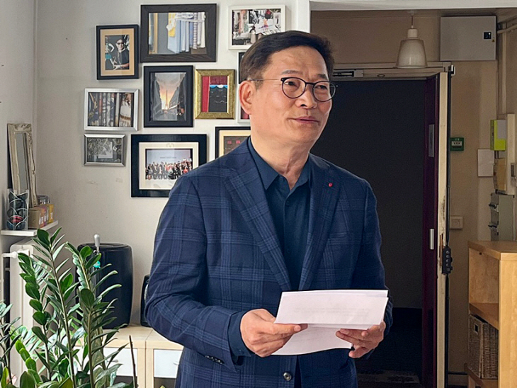 입장 밝히는 송영길 전 대표