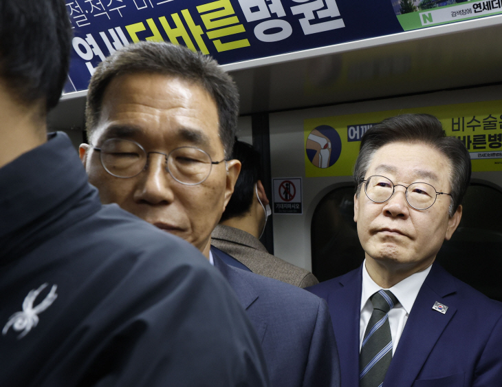 이재명 대표, 김포골드라인 현장점검