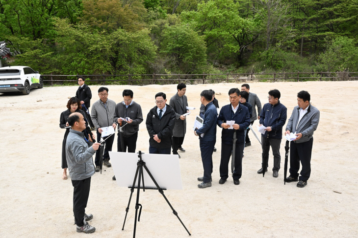 양주시 우이령길 현장간부회의