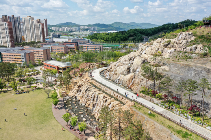 남양주 다산중앙공원 열상산수폭포