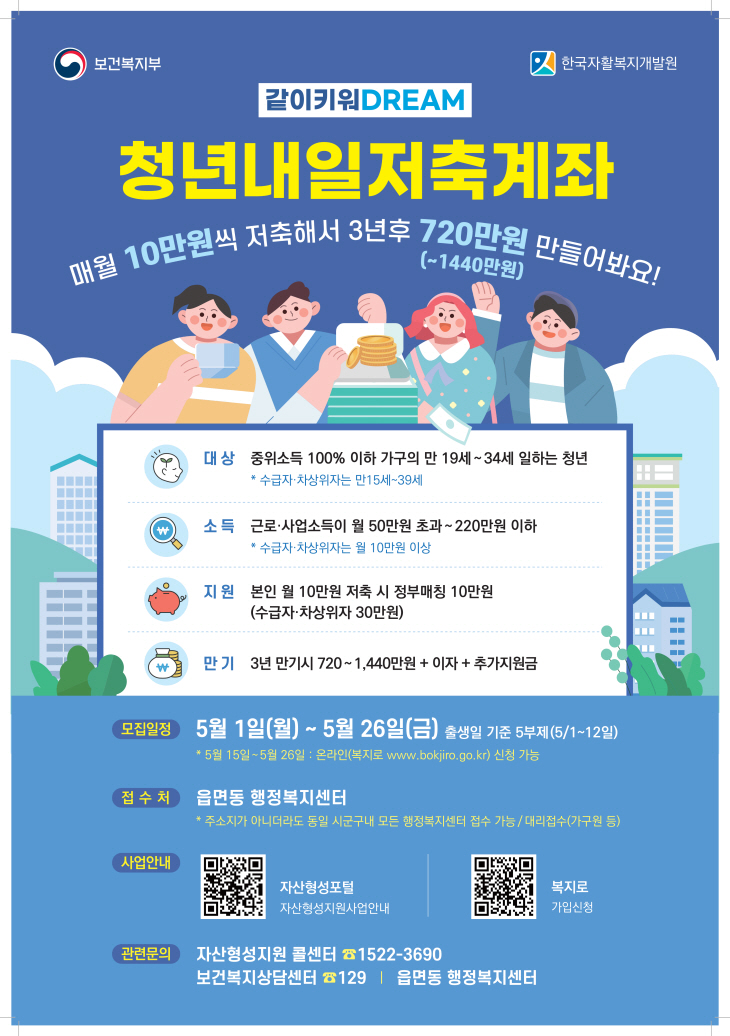 청년내일저축계좌 포스터