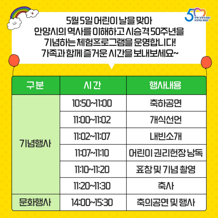 안양시 어린이날 큰잔치