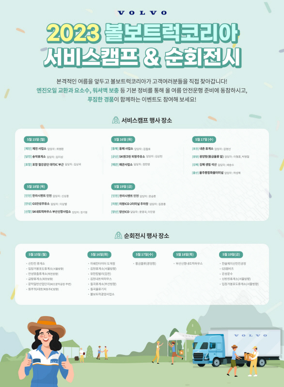 볼보트럭코리아 2023 서비스 캠프-안전운행 캠페인