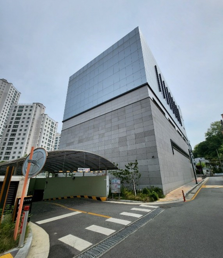 안양시 박달복합청사 부설주차장 입구