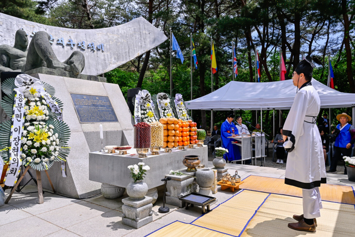양평문화원 용문분원 19일 용문산 전몰장병 추모위령제 봉행