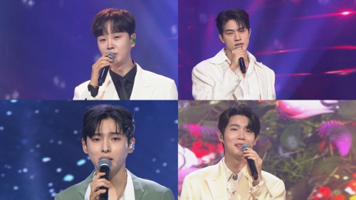 트롯챔피언(시계 방향으로 송민준, 윤준엽, 손태진, 성리)