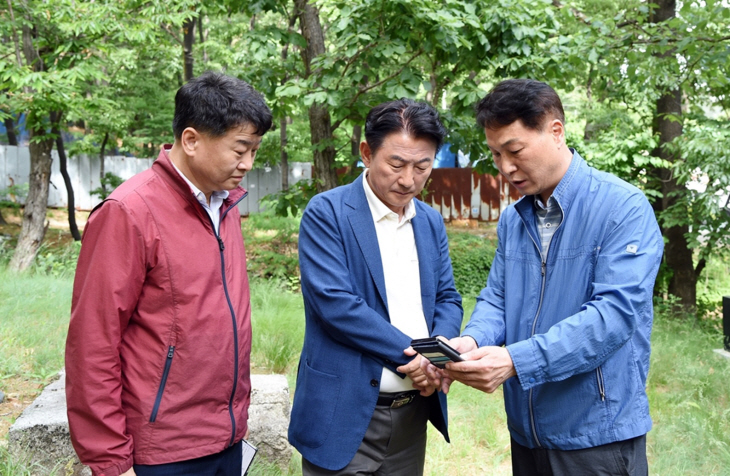 김동근 의정부시장 22일 금오동 꽃동네 민원현장 출동