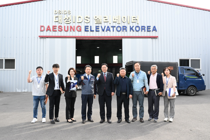 강수현 양주시장 25일 봉양동 대성IDS 격려방문