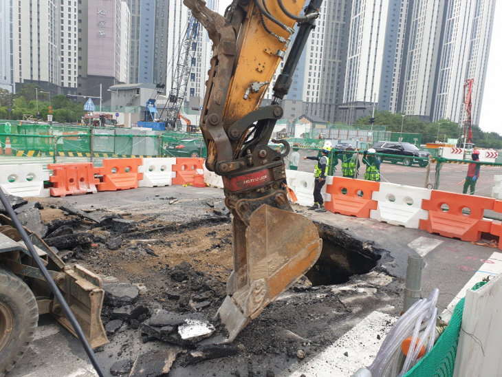 지하안전위원회 지반침하 개착 확인