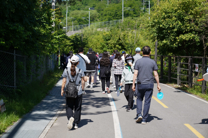 제12회 평내동 가족사랑 소리정원 건강 걷기 현장