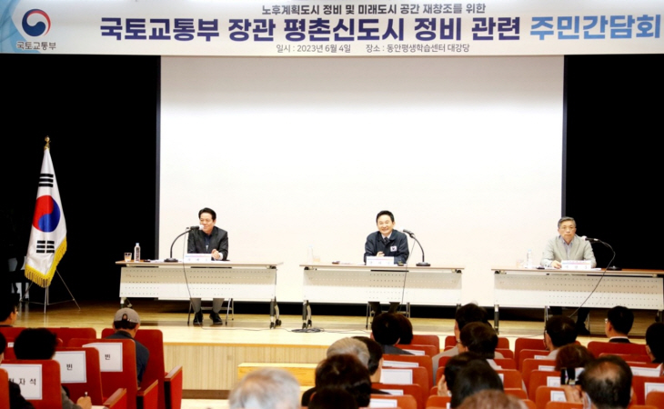 최대호 안양시장, 원희룡 국토교통부 장관, 이한준 LH 사장