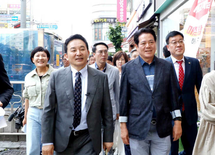최대호 안양시장-원희룡 국토교통부장관 평촌신도시 실태점검