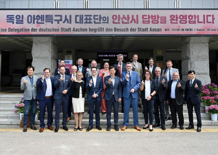 독일 아헨특구시 경제협력사절단 5일 안산시 방문