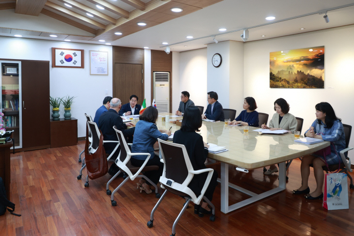 남양주시-프란체스코 샨니 국제협력관 2일 간담회 진행