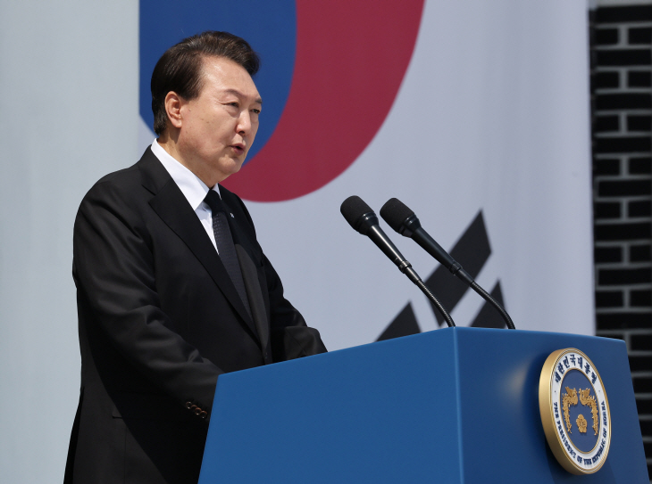 윤석열 대통령, 제68회 현충일 추념사