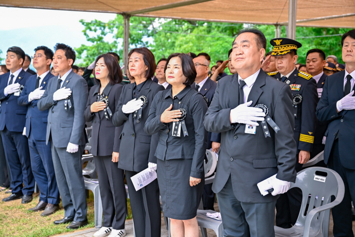 양평군 제68회 현충일 추념식 현장