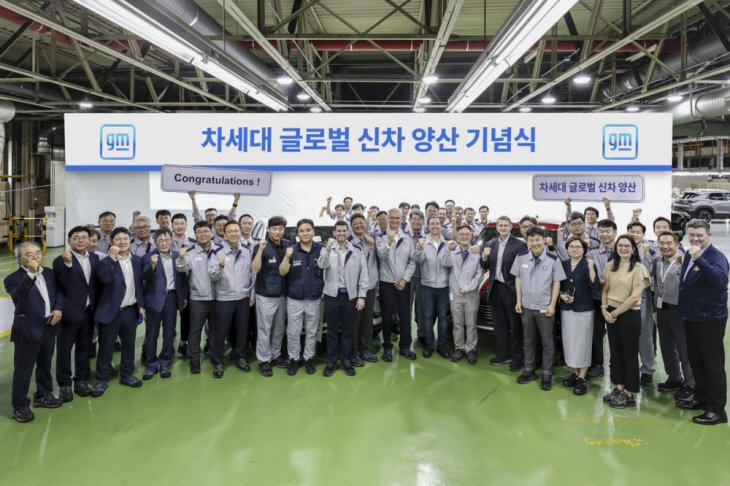 8일 부평공장에서 진행된 쉐보레 트랙스 크로스오버 파생 모델